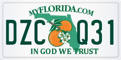 FL license plate DZCQ31
