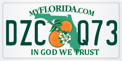 FL license plate DZCQ73