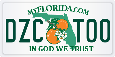 FL license plate DZCT00