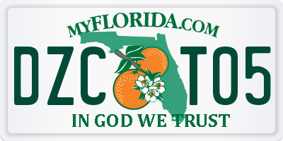 FL license plate DZCT05
