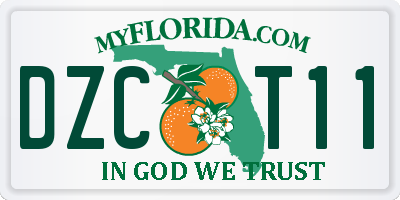 FL license plate DZCT11