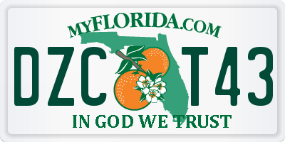 FL license plate DZCT43