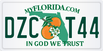 FL license plate DZCT44
