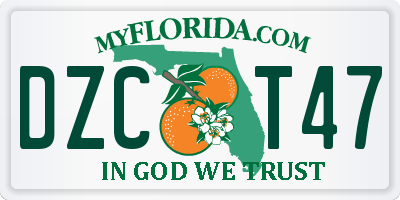 FL license plate DZCT47