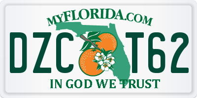 FL license plate DZCT62