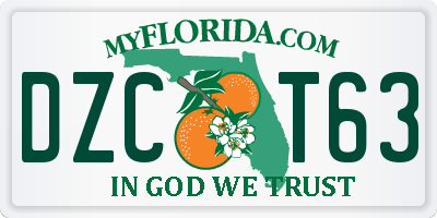 FL license plate DZCT63