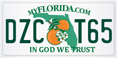 FL license plate DZCT65