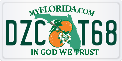 FL license plate DZCT68