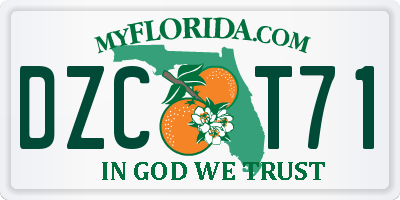 FL license plate DZCT71