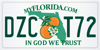 FL license plate DZCT72