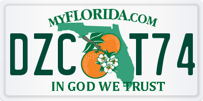 FL license plate DZCT74