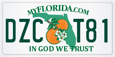FL license plate DZCT81