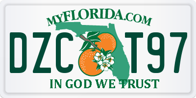 FL license plate DZCT97