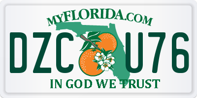 FL license plate DZCU76