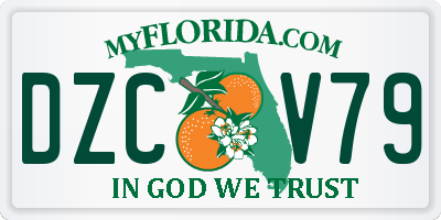 FL license plate DZCV79