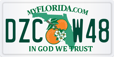 FL license plate DZCW48