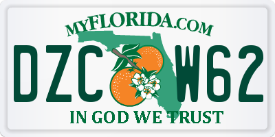 FL license plate DZCW62