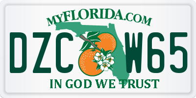 FL license plate DZCW65