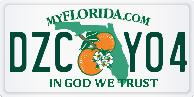 FL license plate DZCY04