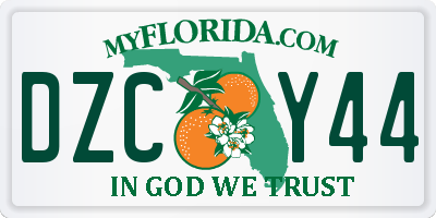 FL license plate DZCY44