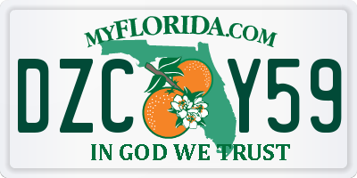 FL license plate DZCY59