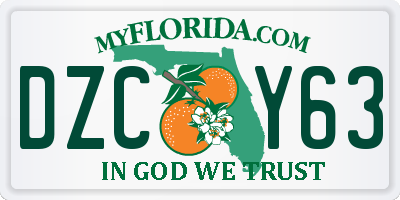FL license plate DZCY63