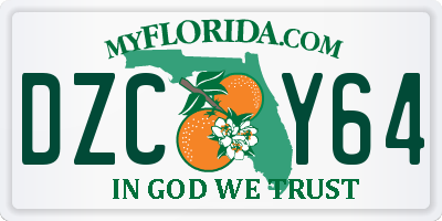 FL license plate DZCY64