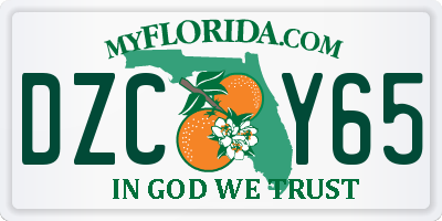 FL license plate DZCY65