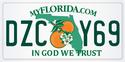 FL license plate DZCY69