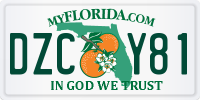 FL license plate DZCY81