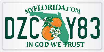 FL license plate DZCY83