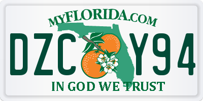 FL license plate DZCY94