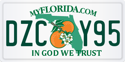 FL license plate DZCY95