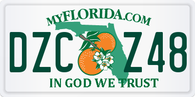 FL license plate DZCZ48