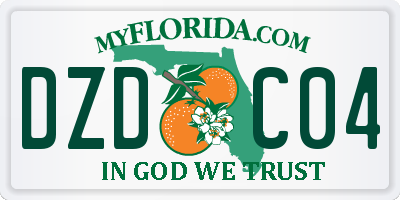 FL license plate DZDC04