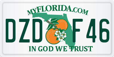FL license plate DZDF46