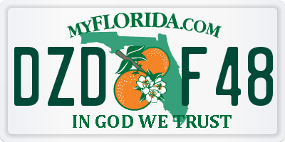 FL license plate DZDF48