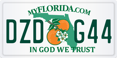 FL license plate DZDG44