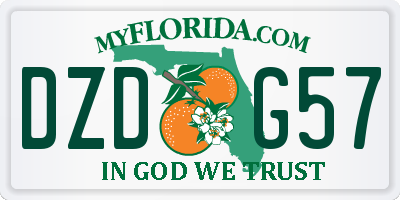 FL license plate DZDG57