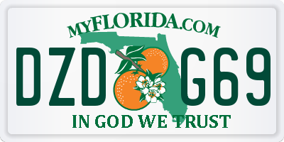FL license plate DZDG69