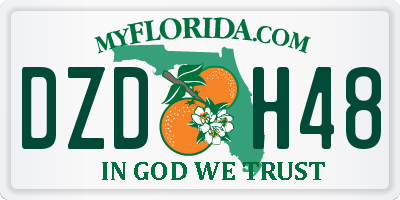 FL license plate DZDH48