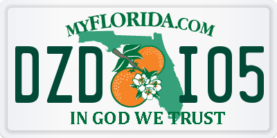 FL license plate DZDI05