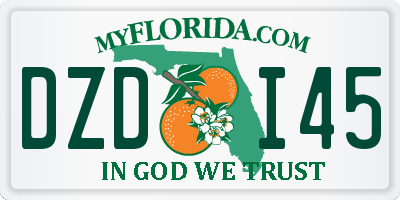 FL license plate DZDI45