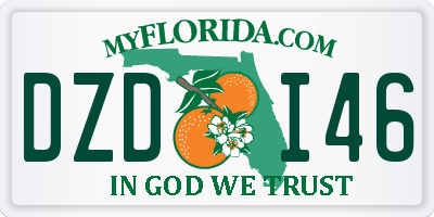 FL license plate DZDI46