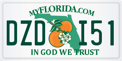 FL license plate DZDI51