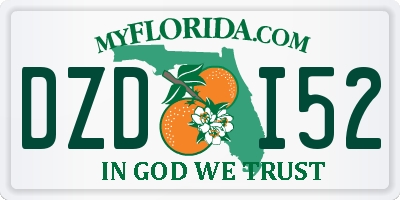 FL license plate DZDI52