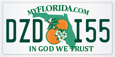 FL license plate DZDI55