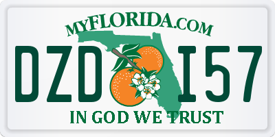 FL license plate DZDI57