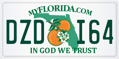 FL license plate DZDI64