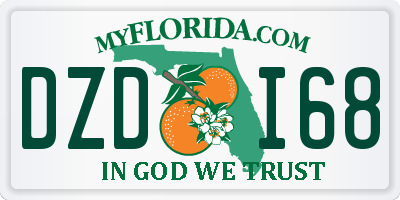 FL license plate DZDI68